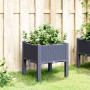 Jardinera con patas PP azul gris 40x40x42 cm en Macetas y jardineras | Comprar online en Foru.es