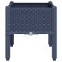 Jardinera con patas PP azul gris 40x40x42 cm en Macetas y jardineras | Comprar online en Foru.es