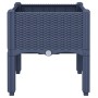 Jardinera con patas PP azul gris 40x40x42 cm en Macetas y jardineras | Comprar online en Foru.es