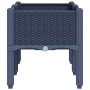 Jardinera con patas PP azul gris 80x40x42 cm en Macetas y jardineras | Comprar online en Foru.es