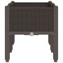 Jardinera con patas PP marrón 80x40x42 cm en Macetas y jardineras | Comprar online en Foru.es