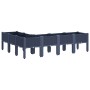 Jardinera con patas PP azul gris 160x120x42 cm en Macetas y jardineras | Comprar online en Foru.es