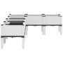Jardinera con patas PP blanco 160x120x42 cm en Macetas y jardineras | Comprar online en Foru.es