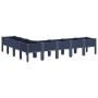 Jardinera con patas PP azul gris 200x160x42 cm en Macetas y jardineras | Comprar online en Foru.es