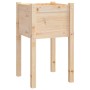 Jardinera de madera maciza de pino 50x50x70 cm de vidaXL, Maceteros y jardineras - Ref: Foro24-810799, Precio: 32,57 €, Descu...