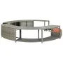 Borde de bañera de hidromasaje ratán sintético gris de vidaXL, Accesorios para piscinas y spa - Ref: Foro24-46459, Precio: 52...