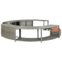 Borde de bañera de hidromasaje ratán sintético gris de vidaXL, Accesorios para piscinas y spa - Ref: Foro24-46459, Precio: 72...