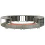 Borde de bañera de hidromasaje ratán sintético gris de vidaXL, Accesorios para piscinas y spa - Ref: Foro24-46459, Precio: 52...