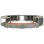 Borde de bañera de hidromasaje ratán sintético gris de vidaXL, Accesorios para piscinas y spa - Ref: Foro24-46459, Precio: 72...