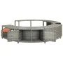 Borde de bañera de hidromasaje ratán sintético gris de vidaXL, Accesorios para piscinas y spa - Ref: Foro24-46459, Precio: 52...
