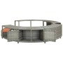 Borde de bañera de hidromasaje ratán sintético gris de vidaXL, Accesorios para piscinas y spa - Ref: Foro24-46459, Precio: 72...