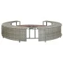 Borde de bañera de hidromasaje ratán sintético gris de vidaXL, Accesorios para piscinas y spa - Ref: Foro24-46459, Precio: 52...
