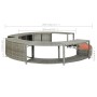 Borde de bañera de hidromasaje ratán sintético gris de vidaXL, Accesorios para piscinas y spa - Ref: Foro24-46459, Precio: 72...