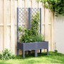Jardinera con enrejado PP azul gris 80x40x142 cm en Macetas y jardineras | Comprar online en Foru.es