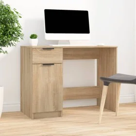 Escritorio madera contrachapada color roble Sonoma 100x50x75 cm de vidaXL, Escritorios - Ref: Foro24-811496, Precio: 111,44 €...