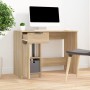 Escritorio madera contrachapada color roble Sonoma 100x50x75 cm de vidaXL, Escritorios - Ref: Foro24-811496, Precio: 115,31 €...