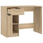 Escritorio madera contrachapada color roble Sonoma 100x50x75 cm de vidaXL, Escritorios - Ref: Foro24-811496, Precio: 115,31 €...