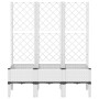 Jardinera con enrejado PP blanco 120x40x142 cm en Macetas y jardineras | Comprar online en Foru.es