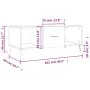 Mesa de centro madera contrachapada roble marrón 102x50x40 cm de vidaXL, Mesas de centro - Ref: Foro24-829323, Precio: 47,84 ...