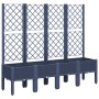 Jardinera con enrejado PP azul gris 160x40x142 cm en Macetas y jardineras | Comprar online en Foru.es