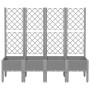 Jardinera con enrejado PP gris claro 160x40x142 cm en Macetas y jardineras | Comprar online en Foru.es