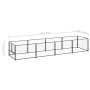 Perrera acero 4 m² negra de vidaXL, Casetas y cercados para perros - Ref: Foro24-3082094, Precio: 190,78 €, Descuento: %