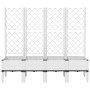 Jardinera con enrejado PP blanco 160x40x142 cm en Macetas y jardineras | Comprar online en Foru.es