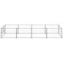 Perrera plateada 4 m² acero de vidaXL, Casetas y cercados para perros - Ref: Foro24-3082102, Precio: 154,30 €, Descuento: %