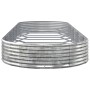 Jardinera arriate acero recubrimiento polvo plata 450x140x36 cm de vidaXL, Maceteros y jardineras - Ref: Foro24-319042, Preci...