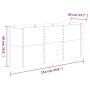 Jardinera arriate acero recubrimiento polvo plata 152x40x68 cm de vidaXL, Maceteros y jardineras - Ref: Foro24-318897, Precio...