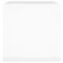 Jardinera de madera contrachapada blanco brillante 40x40x40 cm de vidaXL, Maceteros y jardineras - Ref: Foro24-808798, Precio...