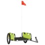 Remolque para bicicletas hierro y tela Oxford verde de vidaXL, Remolques para bicicletas - Ref: Foro24-94172, Precio: 92,54 €...