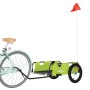 Remolque para bicicletas hierro y tela Oxford verde de vidaXL, Remolques para bicicletas - Ref: Foro24-94172, Precio: 92,54 €...