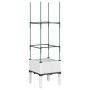 Jardinera con enrejado PP blanco 40x40x142,5 cm en Macetas y jardineras | Comprar online en Foru.es