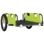 Remolque para bicicletas hierro y tela Oxford verde de vidaXL, Remolques para bicicletas - Ref: Foro24-94172, Precio: 92,54 €...