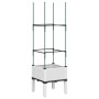 Jardinera con enrejado PP blanco 40x40x142,5 cm en Macetas y jardineras | Comprar online en Foru.es