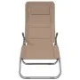 Klappbare Sonnenliege 2 Stück Textilene Stahl mit Taupe-Beschichtung von vidaXL, Liegen - Ref: Foro24-360174, Preis: 167,46 €...