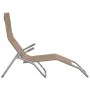 Klappbare Sonnenliege 2 Stück Textilene Stahl mit Taupe-Beschichtung von vidaXL, Liegen - Ref: Foro24-360174, Preis: 167,46 €...