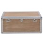 Caja de almacenaje madera maciza abeto marrón 91x52x40 cm de vidaXL, Baúles de almacenamiento - Ref: Foro24-246124, Precio: 2...