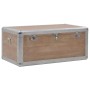 Caja de almacenaje madera maciza abeto marrón 91x52x40 cm de vidaXL, Baúles de almacenamiento - Ref: Foro24-246124, Precio: 2...
