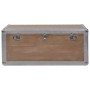 Caja de almacenaje madera maciza abeto marrón 91x52x40 cm de vidaXL, Baúles de almacenamiento - Ref: Foro24-246124, Precio: 2...