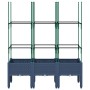 Jardinera con enrejado PP azul gris 120x40x142,5 cm en Macetas y jardineras | Comprar online en Foru.es