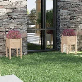 Planters 2 pcs solid pine wood 40x40x70 cm by vidaXL, Pots and planters - Ref: Foro24-810790, Price: 46,56 €, Discount: %