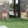 Jardineras 2 uds madera maciza de pino 40x40x70 cm de vidaXL, Maceteros y jardineras - Ref: Foro24-810790, Precio: 46,56 €, D...