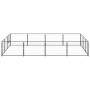 Perrera acero 12 m² negra de vidaXL, Casetas y cercados para perros - Ref: Foro24-3082128, Precio: 252,41 €, Descuento: %