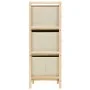 Estantería de almacenaje 6 cestas de tela madera de cedro beige de vidaXL, Taquillas y armarios de almacenamiento - Ref: Foro...