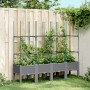 Jardinera con enrejado PP gris claro 160x40x142,5 cm en Macetas y jardineras | Comprar online en Foru.es