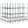 Jardinera con enrejado PP blanco 160x120x142,5 cm en Macetas y jardineras | Comprar online en Foru.es
