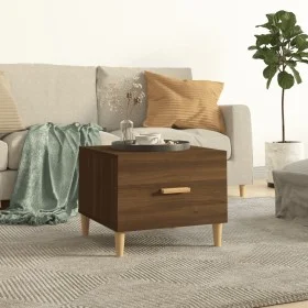 Plywood oak brown coffee table 50x50x40 cm by vidaXL, Coffee table - Ref: Foro24-817535, Price: 34,17 €, Discount: %