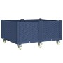 Jardinera con ruedas PP azul gris 100x80x54 cm en Macetas y jardineras | Comprar online en Foru.es